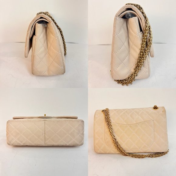 CHANEL   Quilted 2.55 Reissue 226 Flap  Beige - Picture 4 of 7